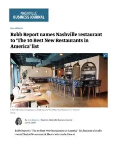 Press Article - Nashville Business Journal 6-13-24