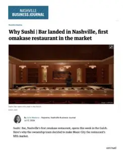 Press Article - Biz Journal Nashville 7-17-24