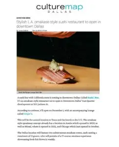 Press Article - Culture Map Dallas 10-15-23