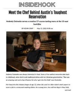 Press Article - Inside Hook 5-13-22